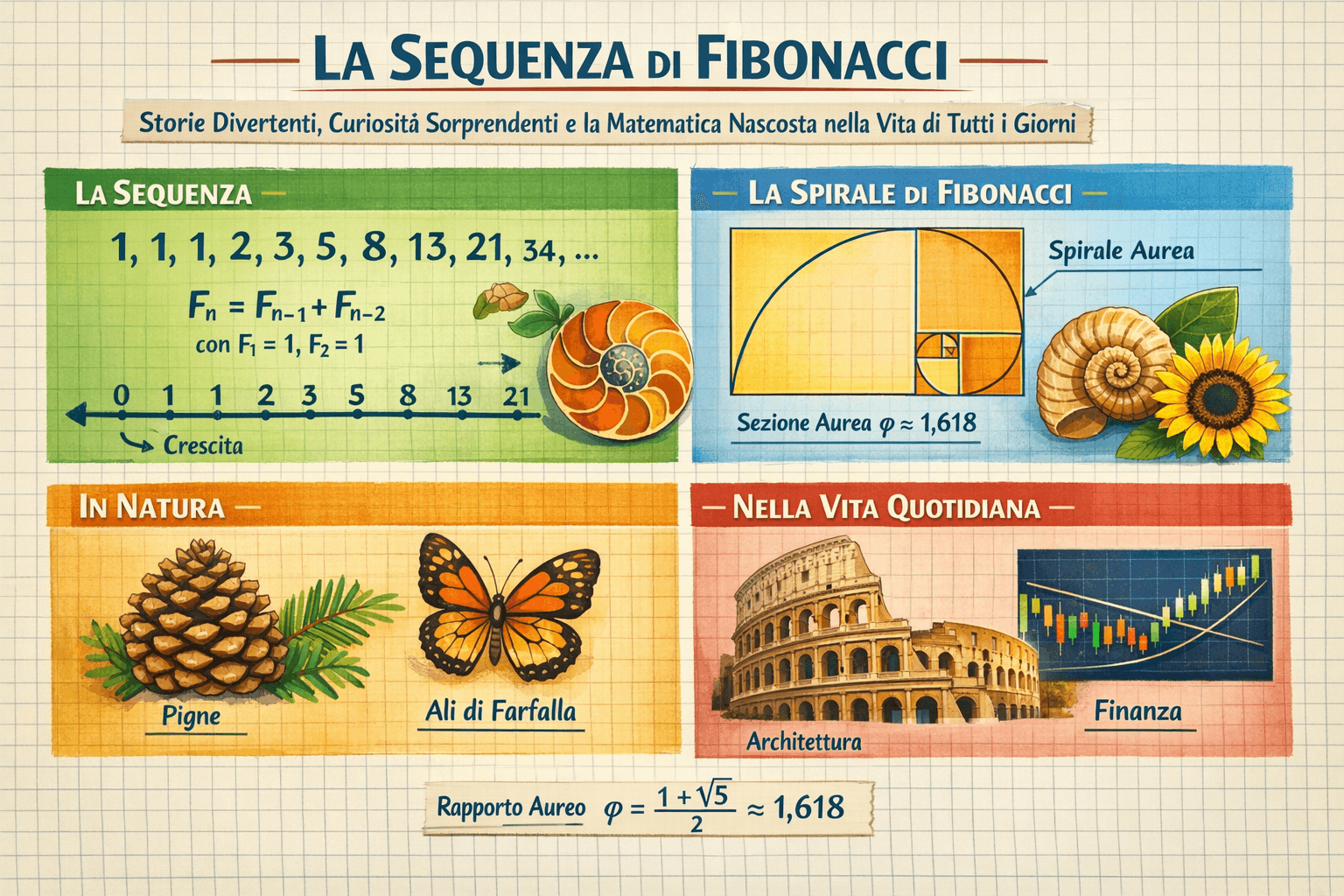 Sequenza di Fibonacci: curiosità e storie della matematica