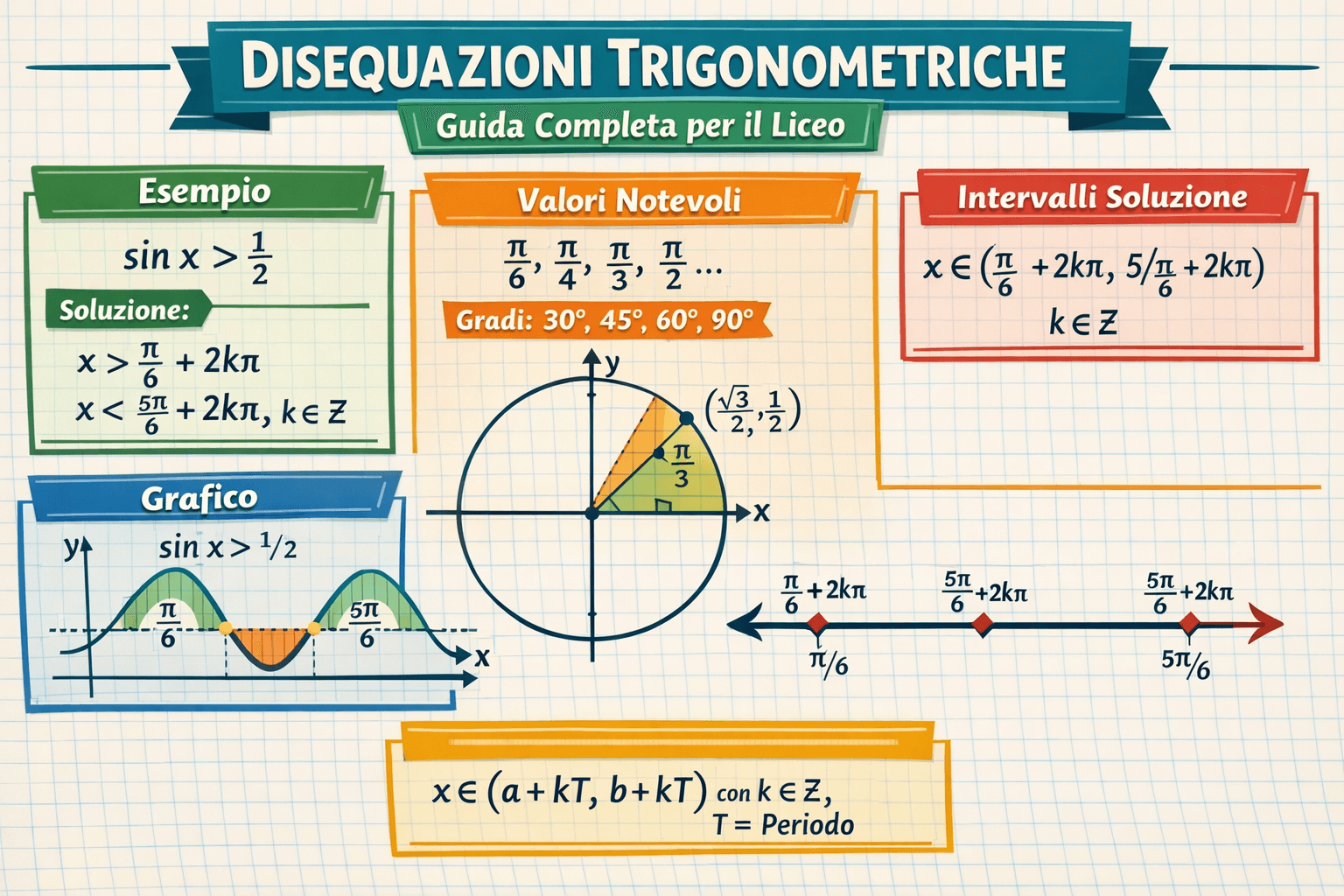 Disequazioni Trigonometriche: Guida e Esercizi per il Liceo